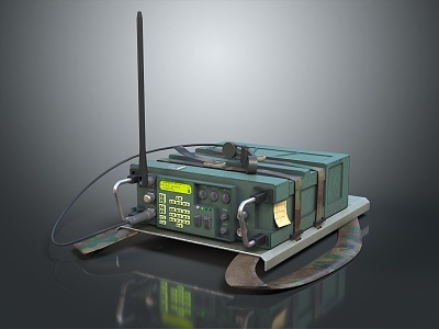 现代通信设备 发报机与电报机3D模型的技术与应用